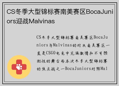 CS冬季大型锦标赛南美赛区BocaJuniors迎战Malvinas